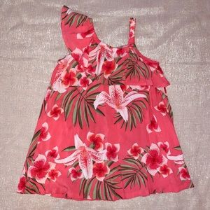 2T Pink Tropical Floral Summer Dress